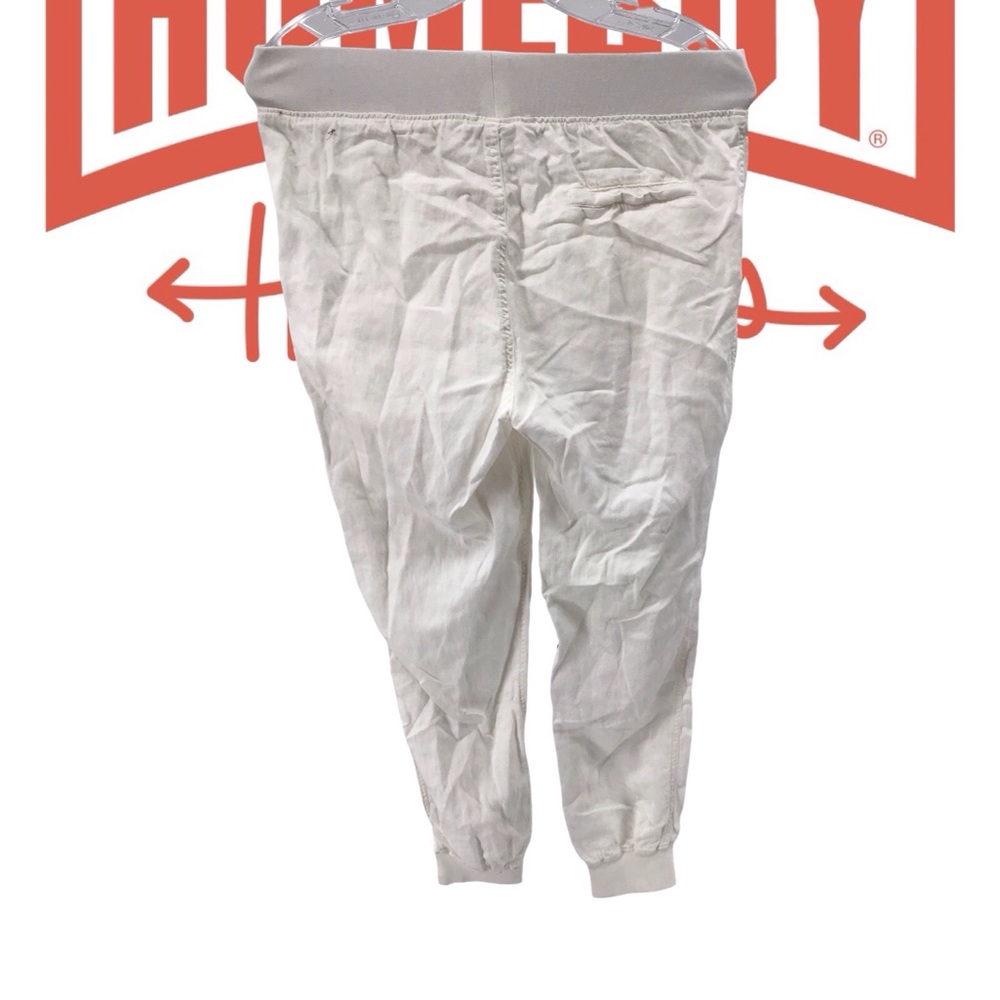 White Faherty Jogger Pants - Picture 2 of 3